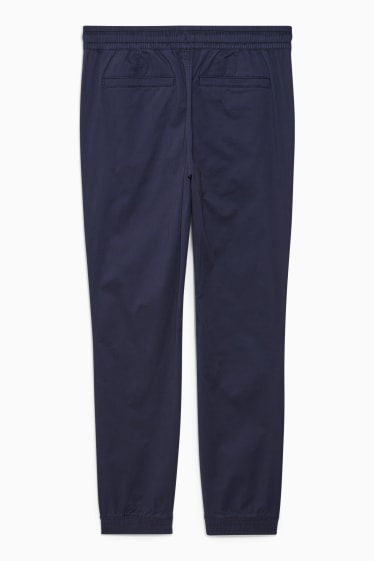 Hommes - Pantalon - slim fit - bleu foncé