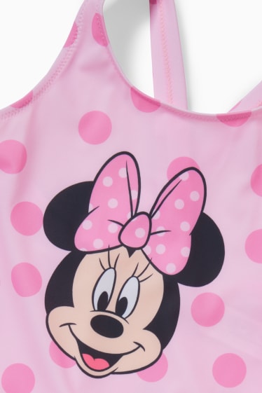 Bebeluși - Minnie Mouse - costum de baie - LYCRA® XTRA LIFE™ - cu buline - roz