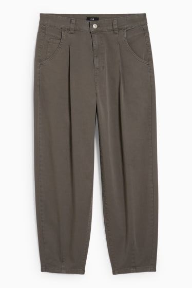 Donna - Pantaloni chino - vita media - tapered fit - verde