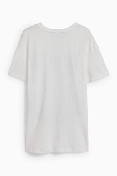 Dames - CLOCKHOUSE - T-shirt - crème wit