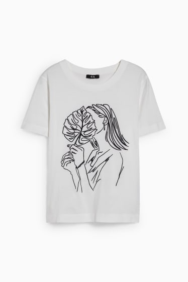 Dames - T-shirt - wit