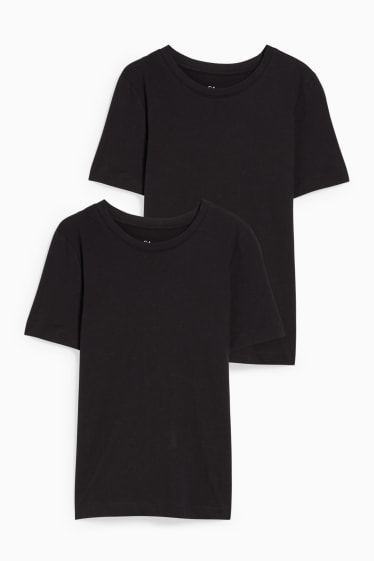 Mujer - Pack de 2 - camisetas básicas - negro