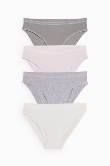 Damen - Multipack 4er - Slip - cremeweiß