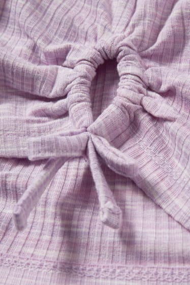 Copii - Tricou cu mânecă scurtă - violet deschis