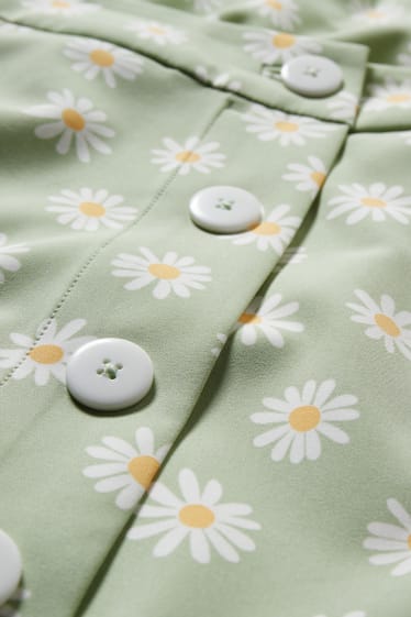 Donna - CLOCKHOUSE - minigonna - a fiori - verde chiaro