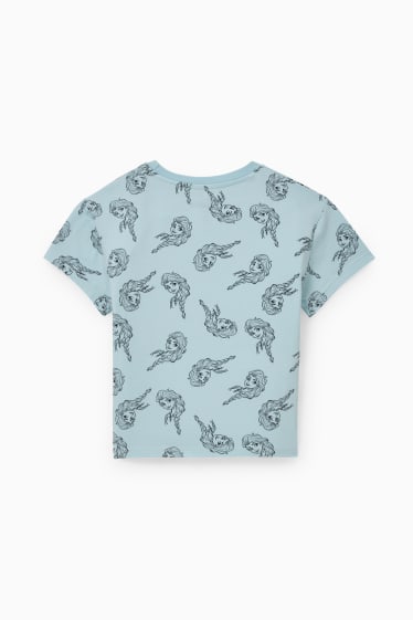 Enfants filles - La Reine des Neiges - T-shirt - bleu clair