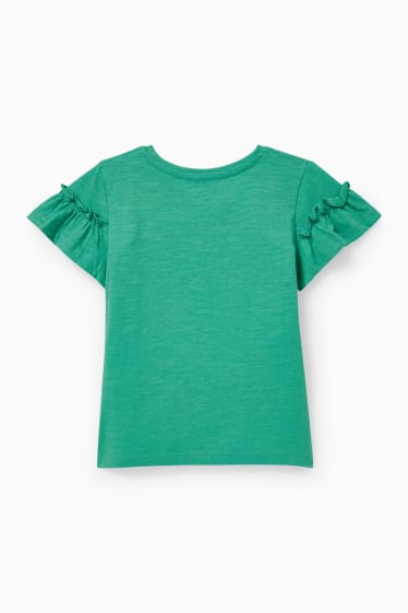Dětské - Motiv jednorožce - tričko s krátkým rukávem - zelená