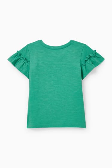 Kinderen: meisjes - Eenhoorn - T-shirt - groen