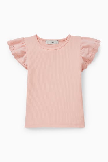 Kinder - Kurzarmshirt - rosa