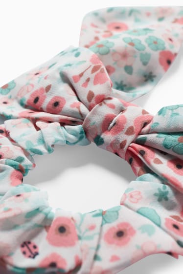 Bambine - Set - maglia a maniche corte e scrunchie - 2 pezzi - bianco