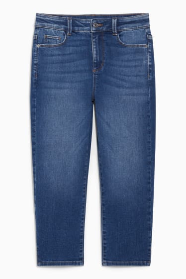 Dona - Capri jeans - mid waist - slim fit - texà blau