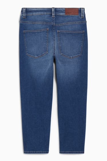 Women - Capri jeans - mid-rise waist - slim fit - blue denim