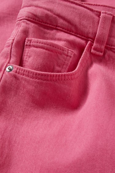 Donna - Loose fit jeans - vita alta - LYCRA® - fucsia