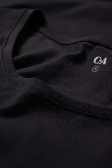 Dona - Vestit bàsic estil samarreta - negre