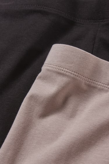 Femmes - Lot de 2 - leggings capri - gris