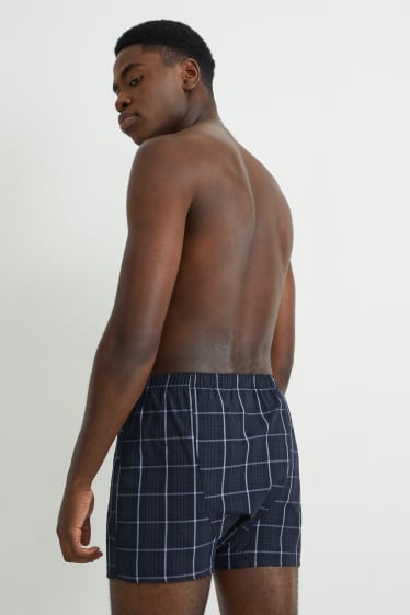 Herren - Multipack 2er - Boxershorts - gewebt - dunkelblau