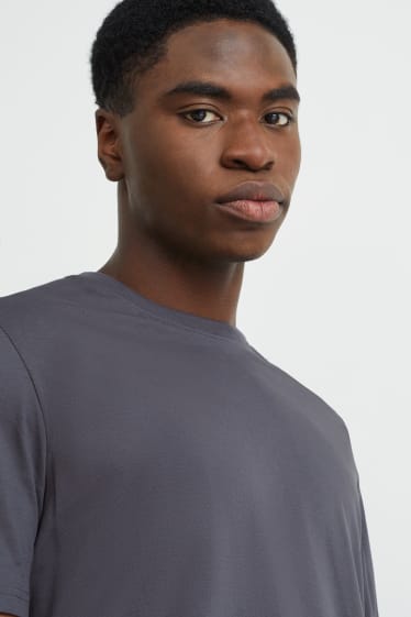 Men - T-shirt - Pima cotton - anthracite