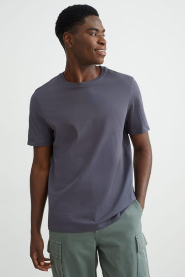 Uomo - T-shirt - cotone Pima - antracite