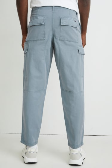 Uomo - Pantaloni cargo - relaxed fit - verde menta