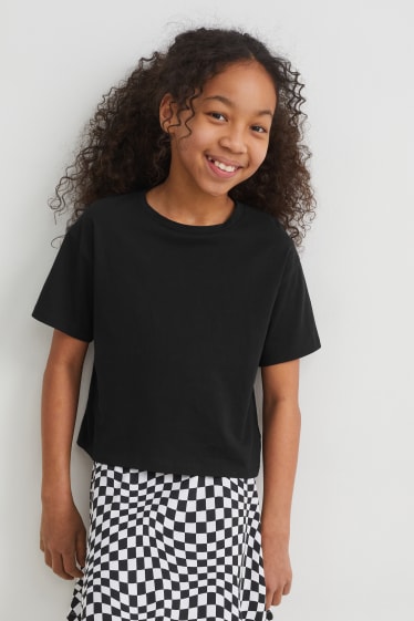 Kinderen: meisjes - T-shirt - zwart