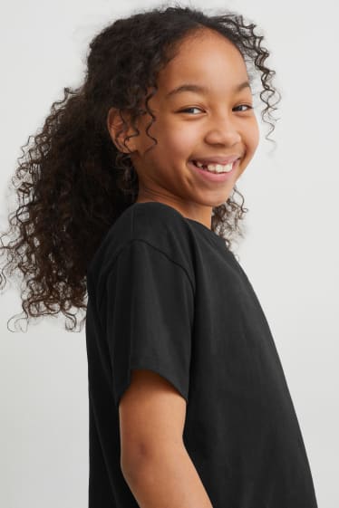 Kinderen: meisjes - T-shirt - zwart