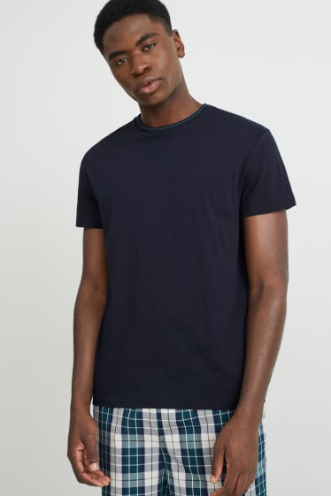 Men - Short pyjamas - dark blue