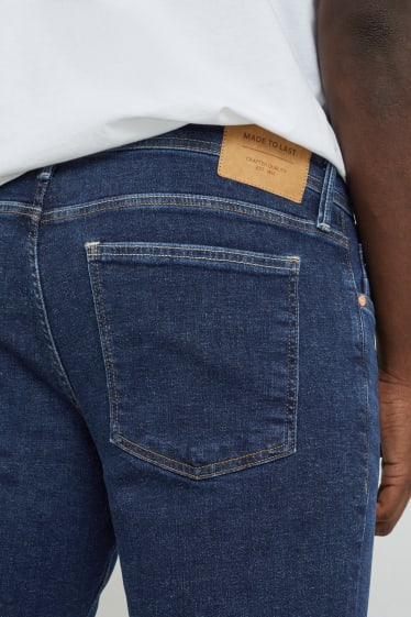 Bărbați - Tapered jeans - cu fibre de cânepă - LYCRA® - denim-albastru închis