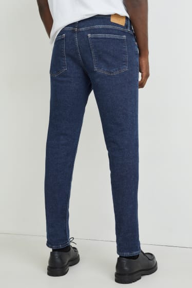 Pánské - Tapered jeans - s konopnými vlákny - LYCRA® - džíny - tmavomodré