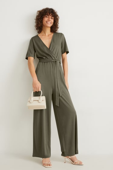 Damen - Jumpsuit - grün