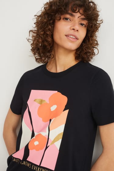 Femmes - T-shirt - noir