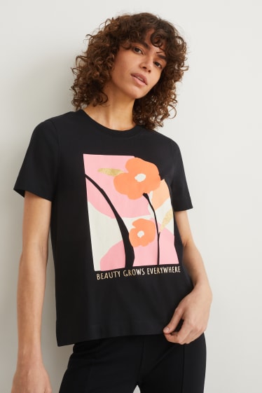 Femmes - T-shirt - noir