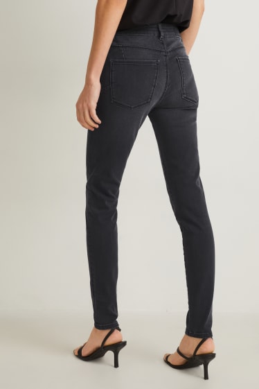 Donna - Skinny jeans - vita media - modellanti - LYCRA® - jeans grigio scuro