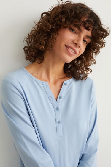 Dona - Part superior de pijama - blau clar