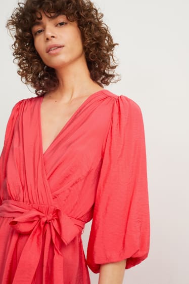 Women - Wrap dress - pink