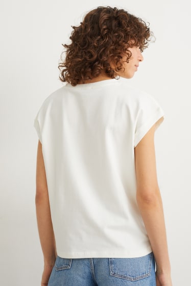 Femmes - T-shirt - blanc crème