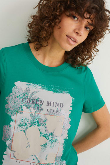 Dames - T-shirt - groen