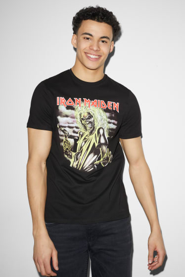 Hommes - T-shirt - Iron Maiden - noir