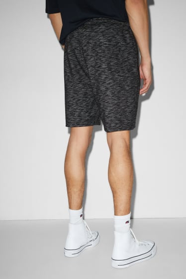 Men - Sweat shorts - black-melange