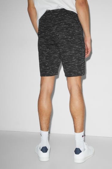 Herren - Sweatshorts - schwarz-melange