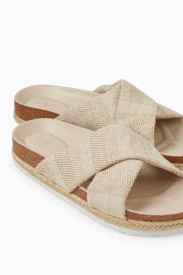 Damen - Sandalen - beige