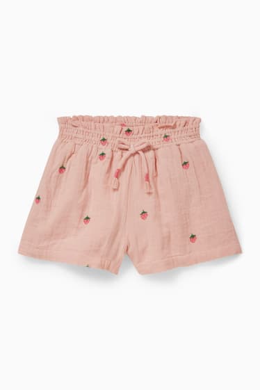 Kinder - Shorts - gemustert - rosa