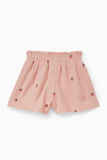 Kinder - Shorts - gemustert - rosa