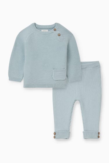 Baby Buben - Baby-Outfit - 2 teilig - hellblau