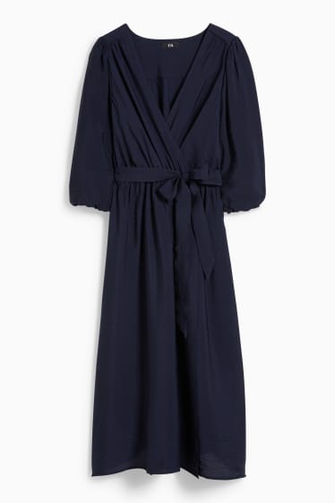 Women - Wrap dress - dark blue
