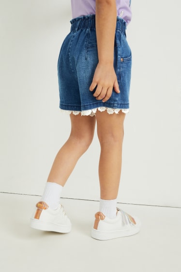 Kinder - Die Eiskönigin - Jeans-Shorts - helljeansblau