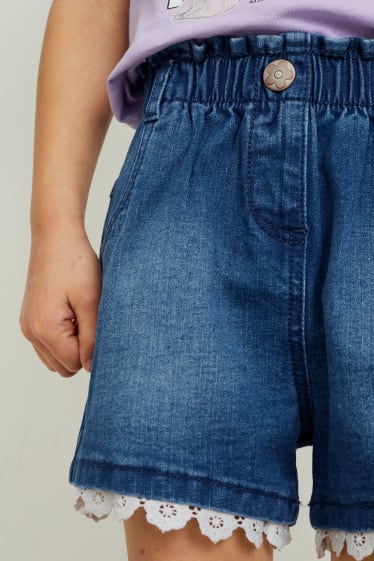 Kinder - Die Eiskönigin - Jeans-Shorts - helljeansblau