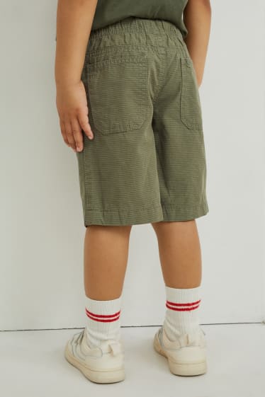 Enfants garçons - Bermudas - à rayures - vert