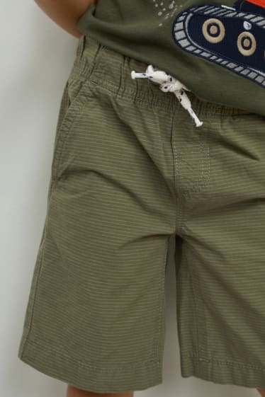 Enfants garçons - Bermudas - à rayures - vert