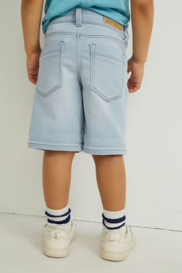 Enfants - Lot de 2 - bermudas en jean - jog denim - jean bleu foncé