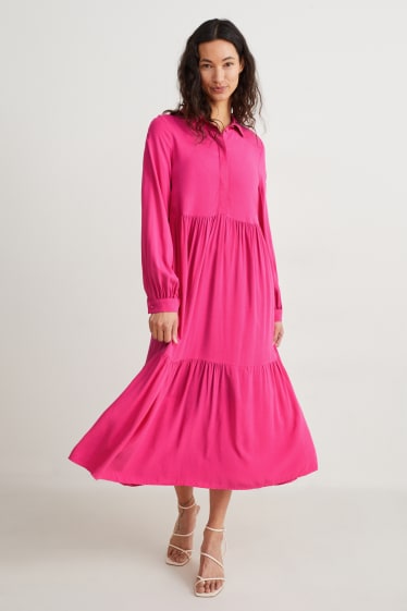 Kobiety - Sukienka koszulowa - różowy